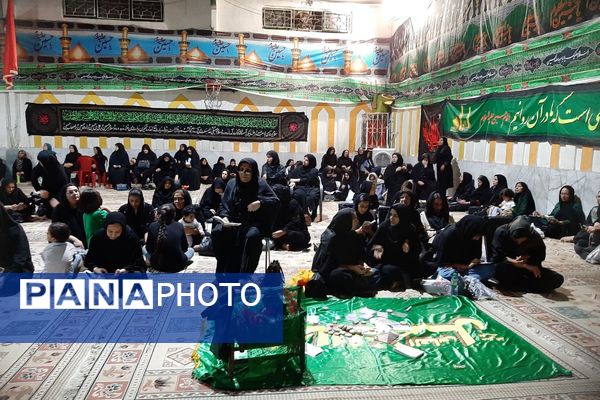 عزاداری هیات محبان علی‌ابن‌ابی‌طالب (ع) فرهنگیان شیراز در شب تاسوعای حسینی