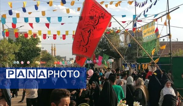 جشن یک کیلومتری عید غدیر در شهرستان بام و صفی آباد 