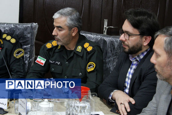 آیین تکریم و معارفه فرمانده انتظامی شهرستان گرمه