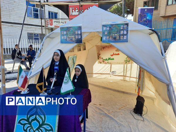 حضور باشکوه و جلوه گر دانش آموزان و اقشار مردم شهرستان شیروان در راهپیمایی ۱۳ آبان