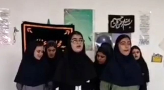 مانور بازگشایی مدارس بیرانشهر همزمان با سراسر استان 