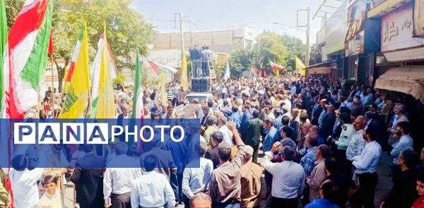 راهپیمایی مردم قزوین در جمعه خشم ونصر 