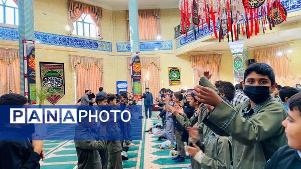 نوگلان حسینی باخرز در سوگ شهادت حضرت فاطمه(س) به عزاداری پرداختند