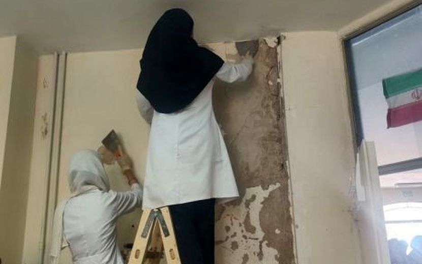 هنرستانی که با دستان استاد و شاگردان بوی مهر گرفت