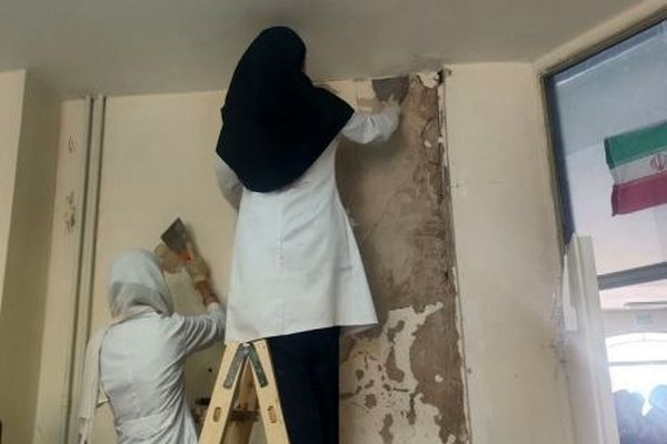 هنرستانی که با دستان استاد و شاگردان بوی مهر گرفت