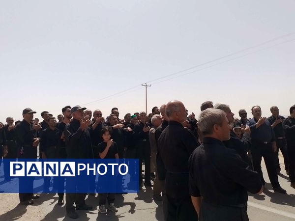 حضور هیئت زنجیر زنی روستای کلاته شادی در روستای نقاب