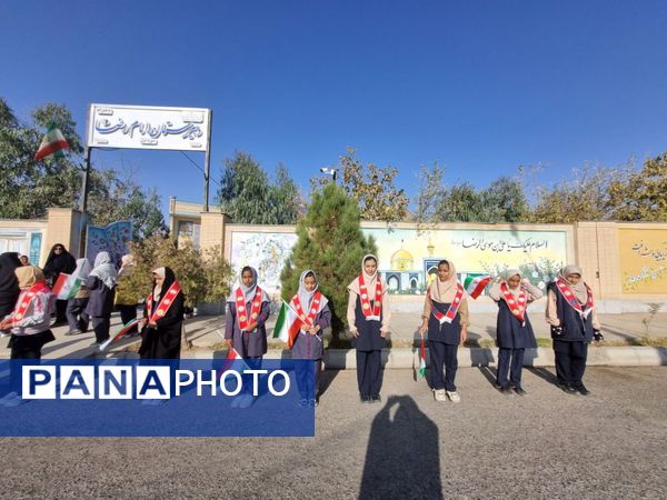 تشییع باشکوه شهید گمنام درسطح مدارس مه ولات