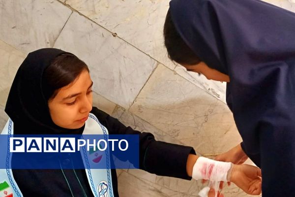 بیست و هفتمین مانور زلزله و ایمنی در دبیرستان مهر نیشابور