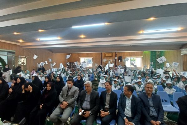 آئین افتتاحیه برنامه سفیران سلامت دانش آموزی استان خراسان رضوی در دبستان شاهد تحقیقی ناحیه ۶