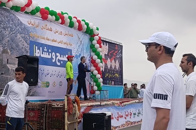 شور و نشاط ورزش صبحگاهی همگانی در پارک رضوان آشخانه