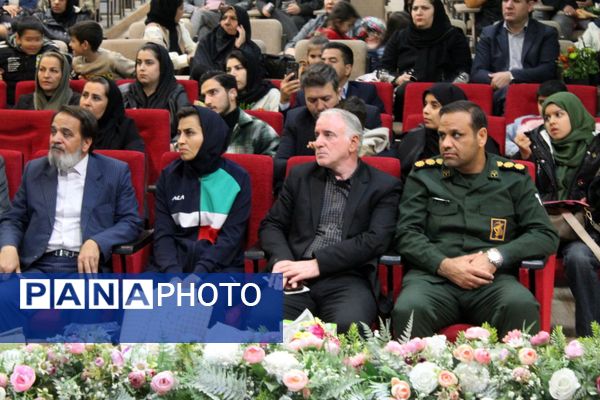 مراسم استقبال مهناز حسن زاده ورزشکار نیشابوری مسابقات کاتای کاراته المپیک ۲۰۲۵ ناشنوایان