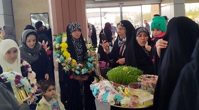 عطر کعبه در فرودگاه شهید بهشتی اصفهان پیچید