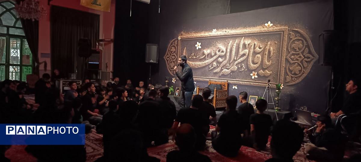 مراسم سینه زنی و دهه دوم فاطمیه در حسینیه شیرزاد نیشابور 