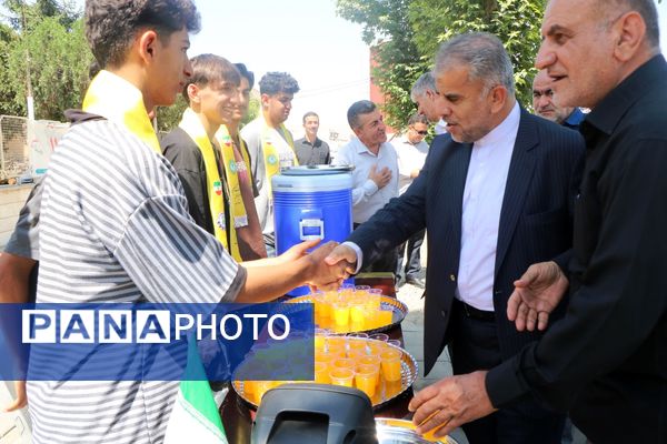 بازدید مشاور وزیر از موکب‌های سازمان دانش‌آموزی آذربایجان غربی