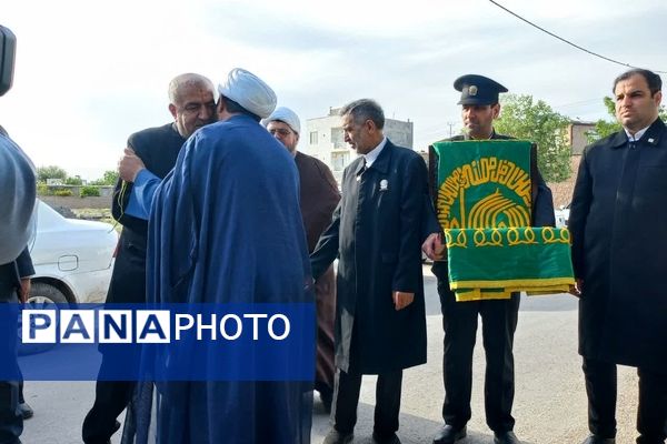 استقبال از خادمان حرم مطهر امام رضا (ع) در شهرستان فاروج 