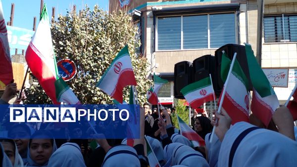 راهپیمایی ۱۳ آبان و روز دانش آموز در نیشابور 