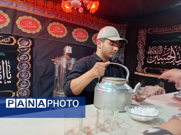 برپایی موکب پذیرایی در ایام محرم در شهرستان کاشمر