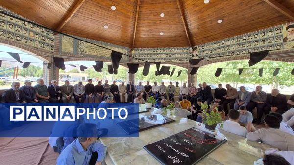 تجدید میثاق قاریان قرآن و اهالی بلده با شهدای گمنام