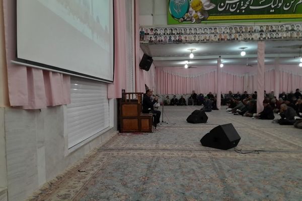 مراسم دعای ندبه در  مهدیه شهرستان کاشمر برگزار شد 
