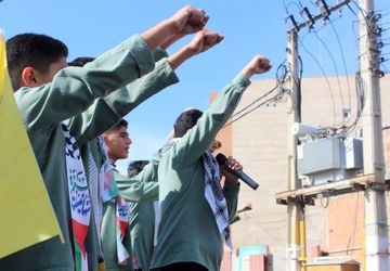 راهپیمایی روز دانش آموز در گلوگاه