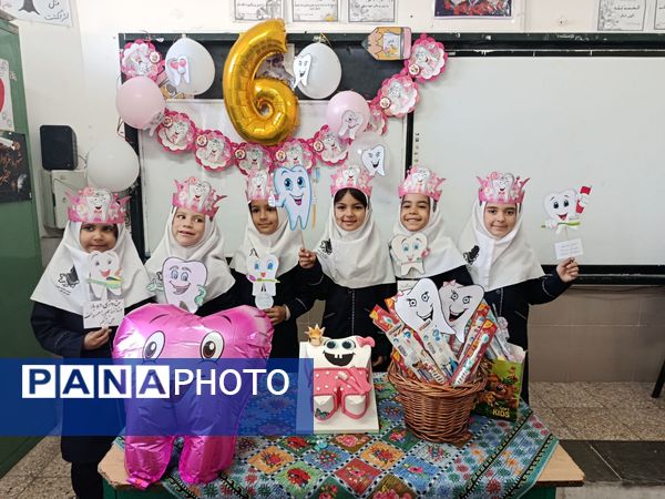 جشن دندان شماره شش و پویش دو دو تا یادت نره در دبستان عصمت باخرز