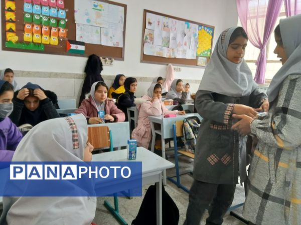 آغاز توزیع شیر در دبستان شهید نجفی فدافن