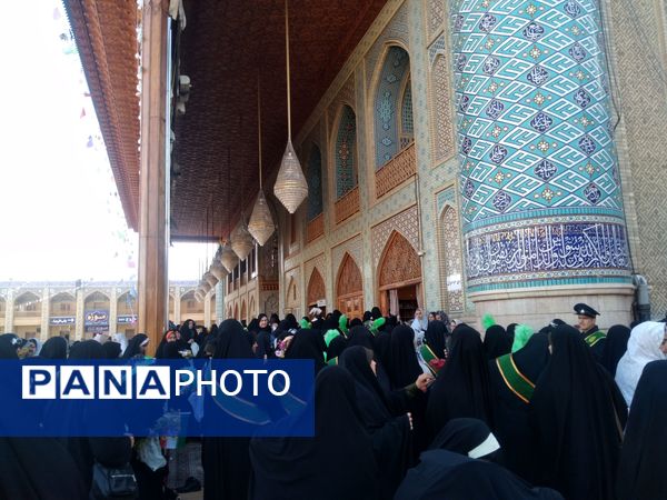 شادپیمایی و تجمع بزرگ دختران فاطمی در سومین حرم اهل بیت(ع)