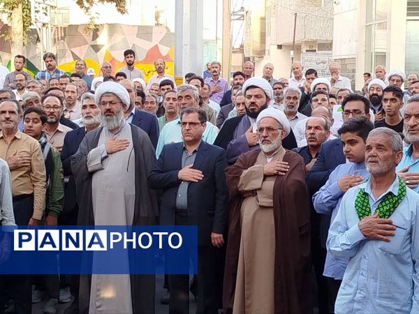 تجمع مردم شهرستان کاشمر علیه رژیم صهیونی 