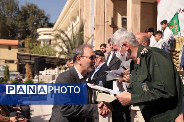 صبحگاه مشترک بسیج فرهنگیان اداره‌‌کل آموزش و پرورش شهر تهران 