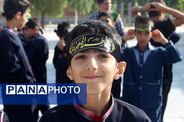 عزاداری دانشآموزان قم در آستان مقدس امامزاده سیدعلی(ع)