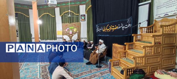 حضور ۷۲ دانش‌آموز دختر معتکف به نیت ۷۲ شهید کربلا در مسجد باب الحوائج شیروان