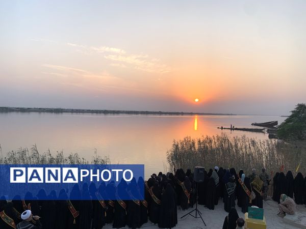 اعزام دانش‌آموزان دبیرستان شاهد شهرکرد به شلمچه