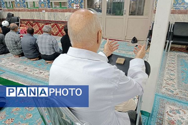 مراسم معنوی اعتکاف در مسجد اعظم حضرت ابوالفضل (ع) بهارستان دو