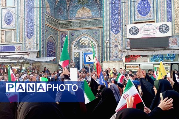 جشن بزرگ پیروزی رزمندگان اسلام در نبرد علیه رژیم صهیونیستی و آمریکای جنایتکار در شهرستان قروه