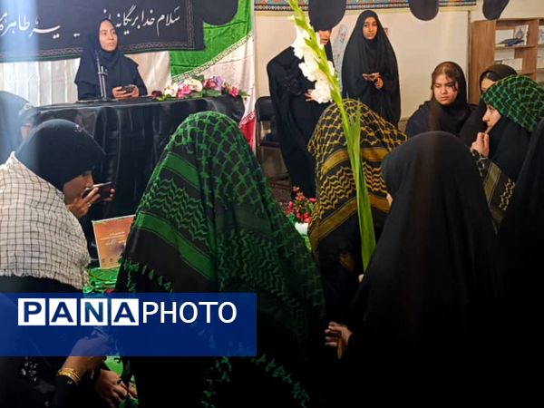 تشییع شهید گمنام در دبیرستان دخترانه شاهد قهرمان ایزدی ناحیه 3 شیراز