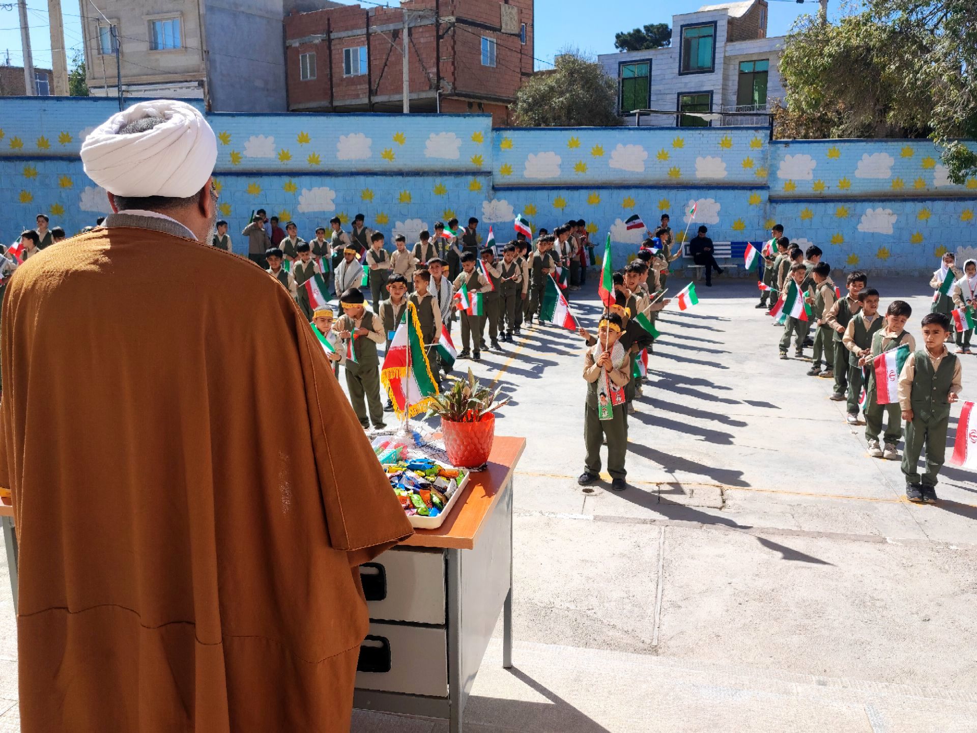 برگزاری یادواره شهدا در آموزشگاه ابتدایی روستای بیار 