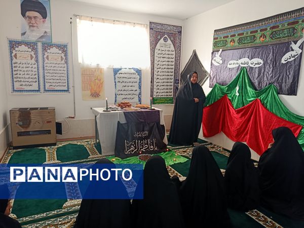 مراسم سوگواری شهادت حضرت فاطمه زهرا س در مدرسه گلشاد خلیل آباد 