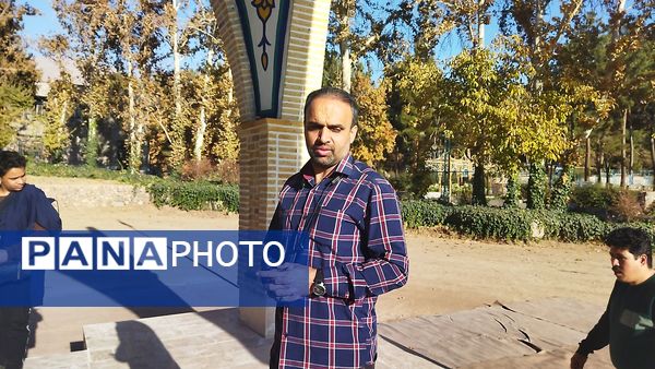 غبارروبی مزار مزار شهید دانش آموز اردوگاه شهید رجایی باغرود