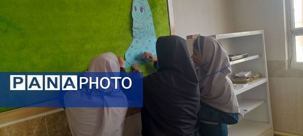 آماده‌سازی نمازخانه آموزشگاه زهرا عبداللهیان ارغا 
