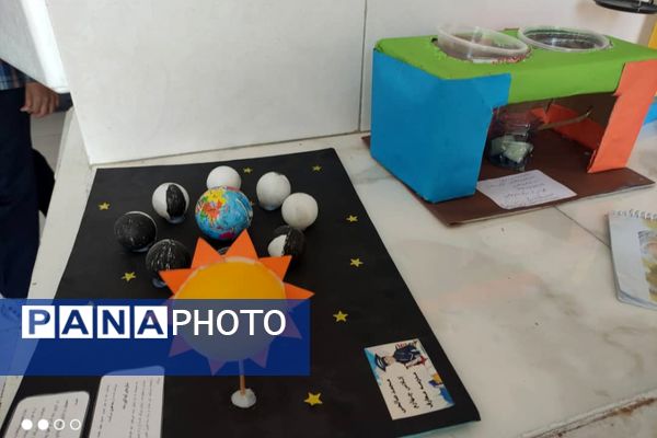 نمایشگاه آثار طرح جابر بن حیان در آموزشگاه معارف ۶ ناحیه ۳شیراز 