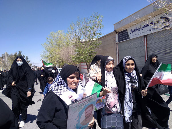 راهپیمایی روز قدس در شهر کهک قم