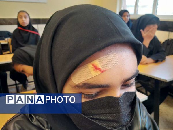 مانور زلزله در دبیرستان مادرمهربان خلیل آباد