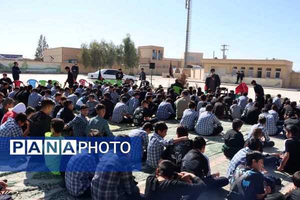 حضور معنوی امام‌جمعه بافق در مراسم سوگواری دبیرستان مناجات