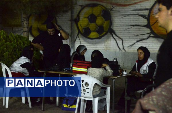 عزاداری شب هفتم محرم در دبیرستان فرزانگان