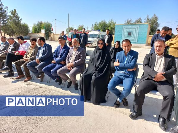 نواخته شدن زنگ پدافند غیرعامل در مدرسه شهید دستغیب مروست