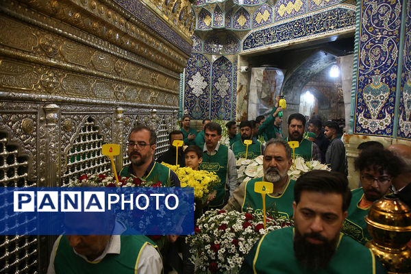 مراسم گل آرایی حرم حضرت معصومه(س) و جشن سالروز ورود ایشان به قم