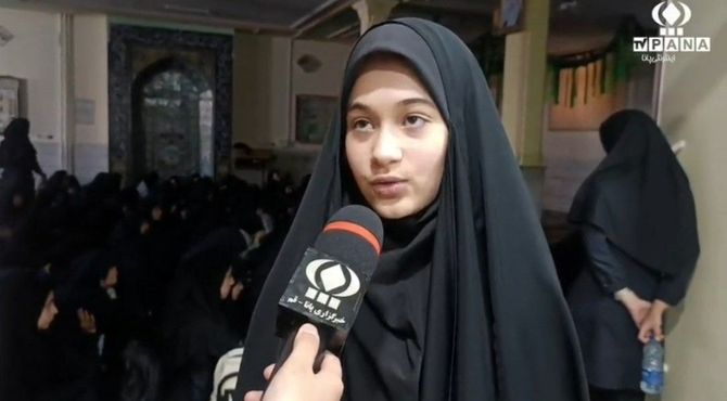 مراسم  ایام فاطمیه و روز دانش آموز در مدرسه محدثه قم 