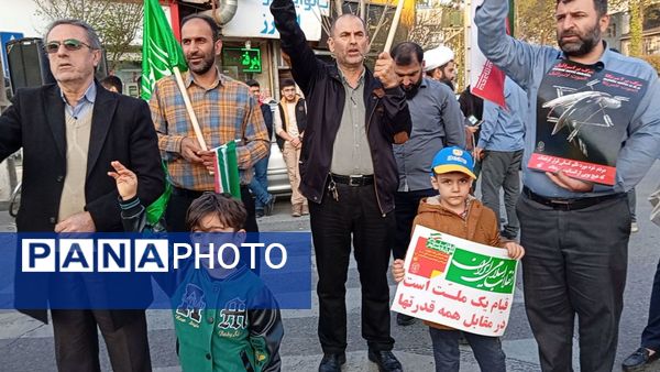 تجمع مردم شهرستان نور در حمایت از عملیات وعده صادق