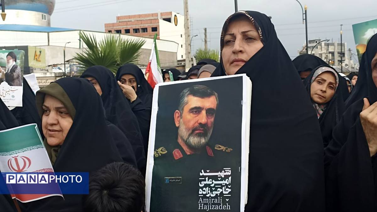تجمعات پرشور مردم شهرستان محمودآباد برای عملیات وعده صادق۳