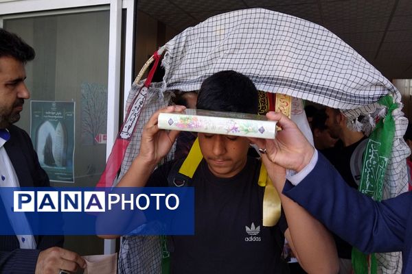 اعزام کاروان راهیان نور شمال غرب دانش‌آموزی و بسیجیان شهرستان قرچک